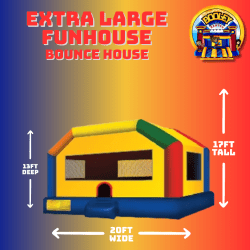 Extra Large Fun House with 2 basketball Goal Inside