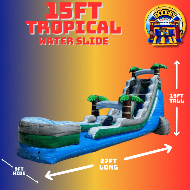 15ft Tropical Waterslide