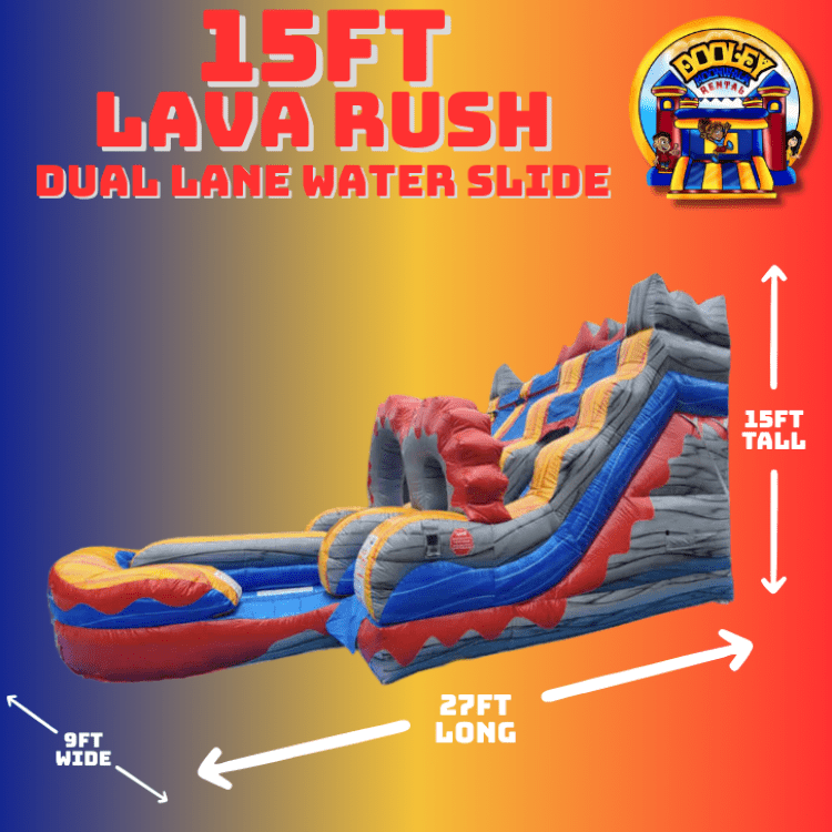 15ft Lava Rush Waterslide