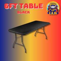 6ft Table Black